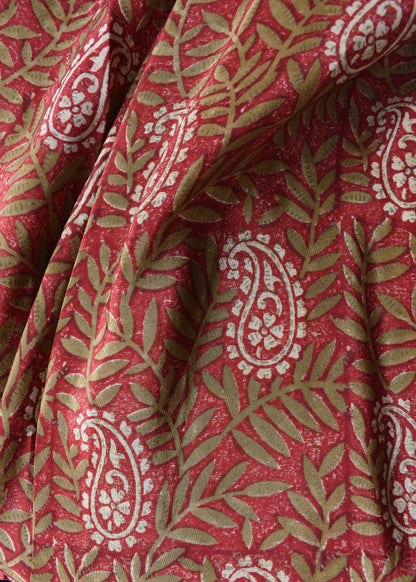 Eustoma Silk Crepe Swing Maxi Dress ~ Rumba XS