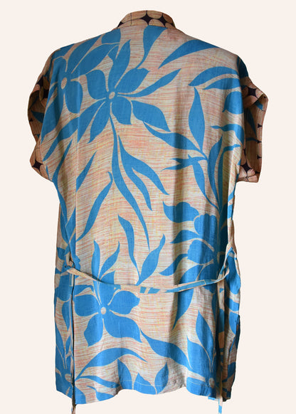 Pilea Silk Crepe Wrap Kimono Top ~ Willow S/M