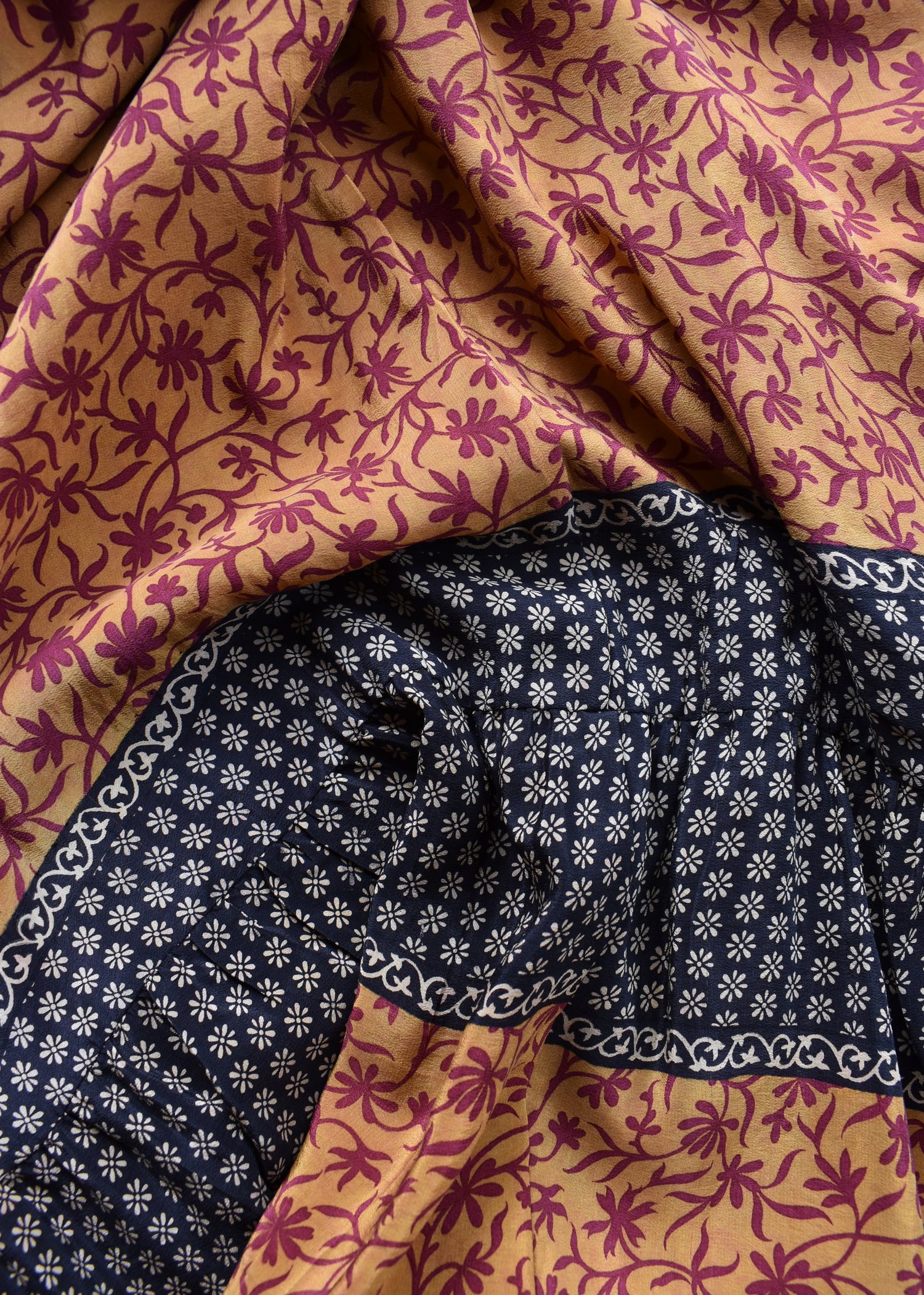 Eustoma Silk Crepe Swing Maxi Dress ~ Wren XS