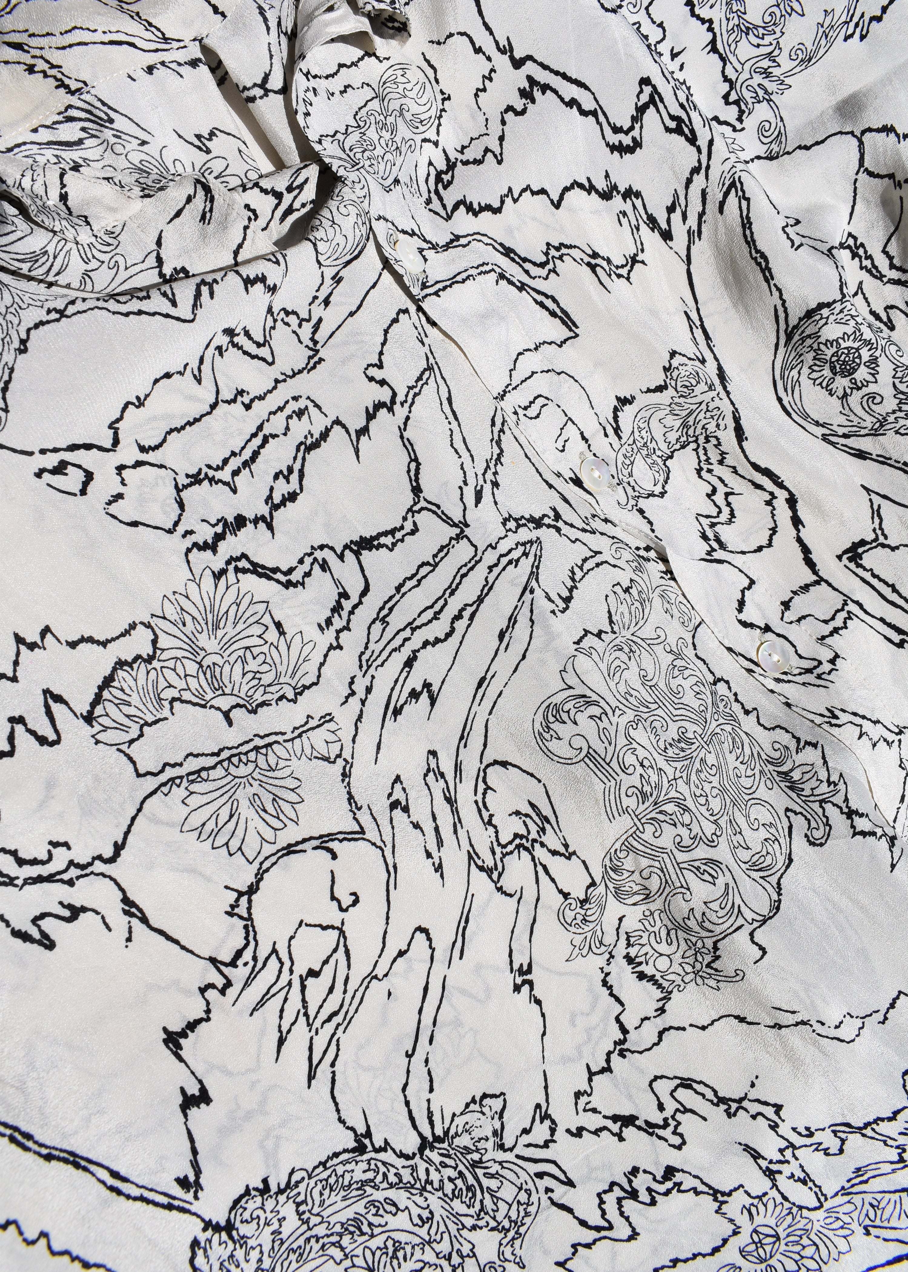 Astralagus Silk Crepe Oversized Shirt ~ Opal