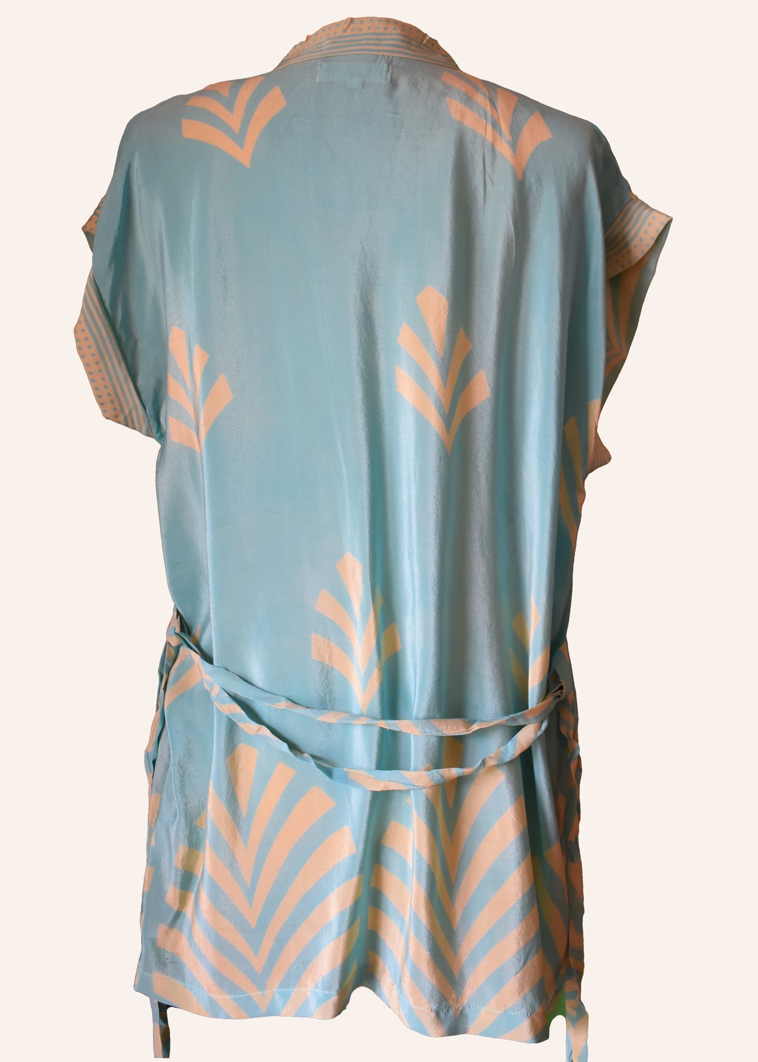 Pilea Silk Crepe Wrap Kimono Top ~ Petit S/M