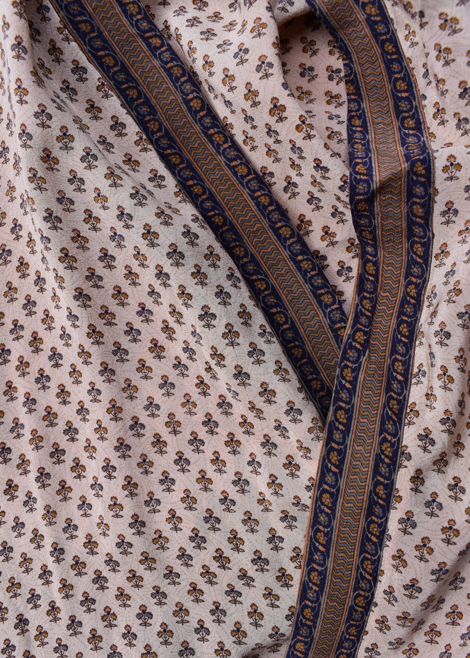 Pilea Silk Crepe Wrap Kimono Top ~ Angora S/M