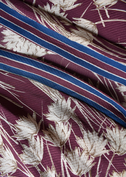 Pilea Silk Crepe Wrap Kimono Top ~ Caneel L/XL