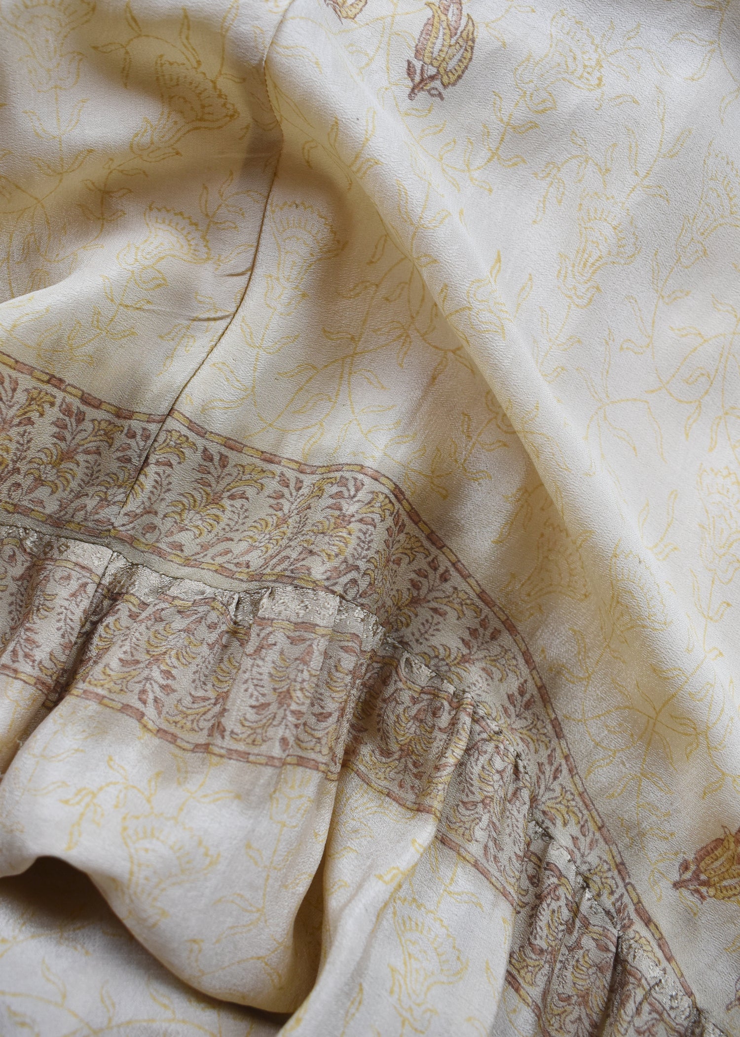 Eustoma Silk Crepe Swing Maxi Dress ~ Alesan S