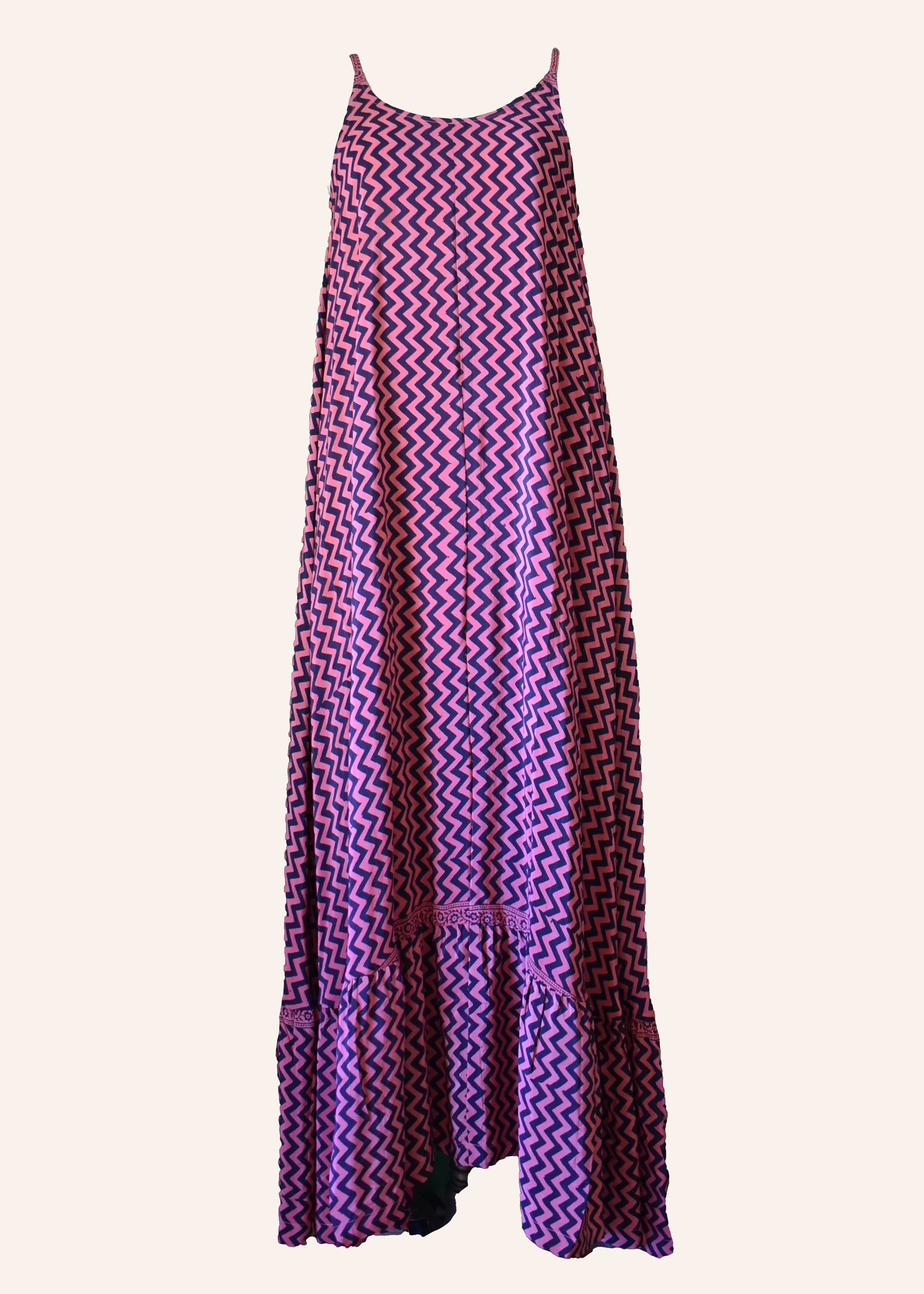 Eustoma Silk Crepe Swing Maxi Dress ~ Jagger M