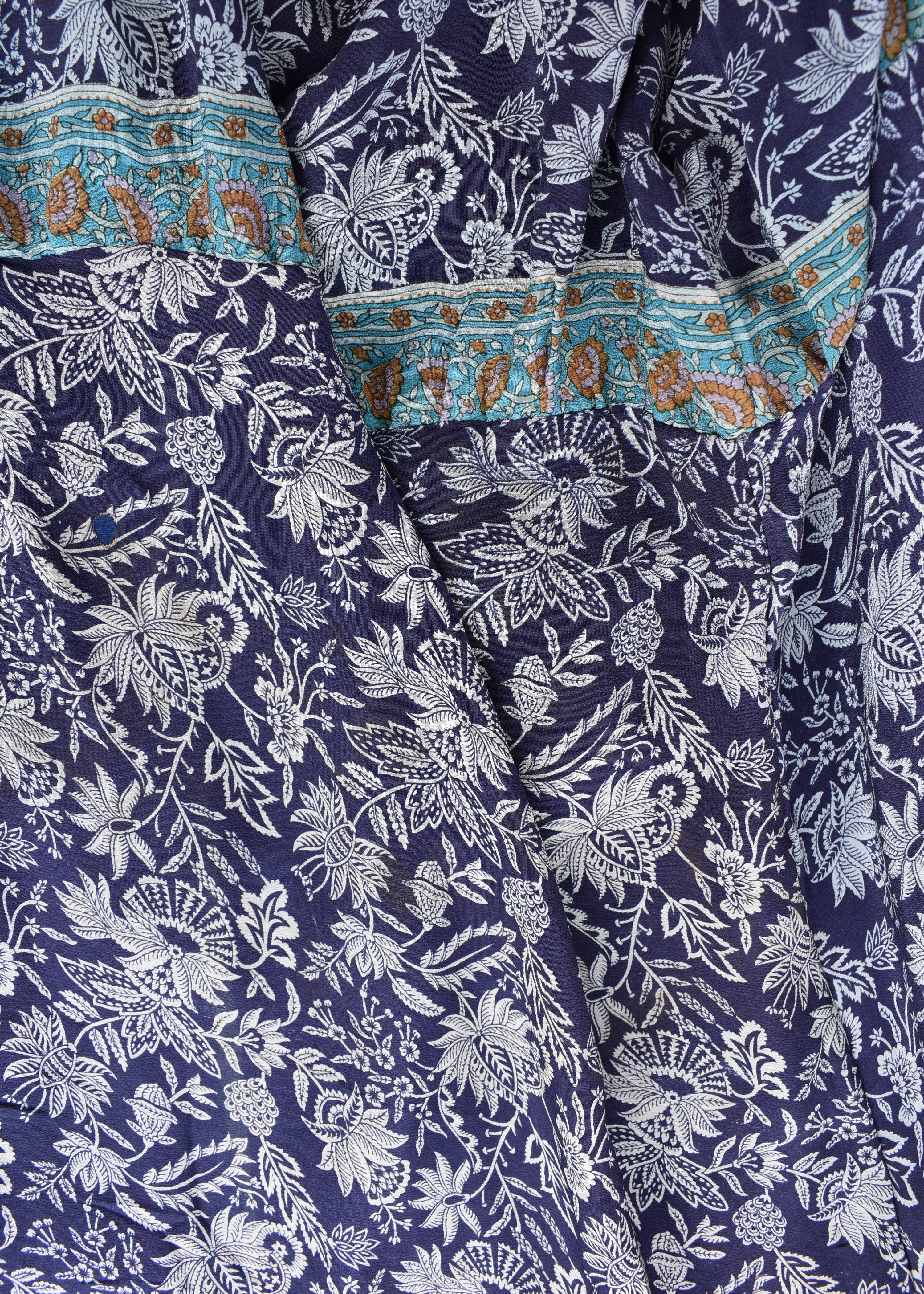 Eustoma Silk Crepe Swing Maxi Dress ~ Daphne XL