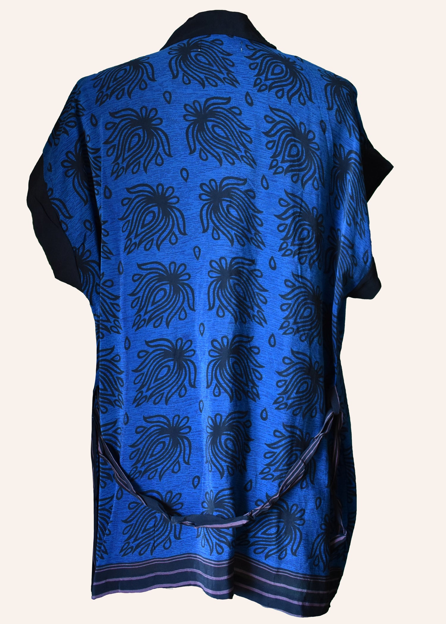 Pilea Silk Crepe Wrap Kimono Top ~ Savvy L/XL