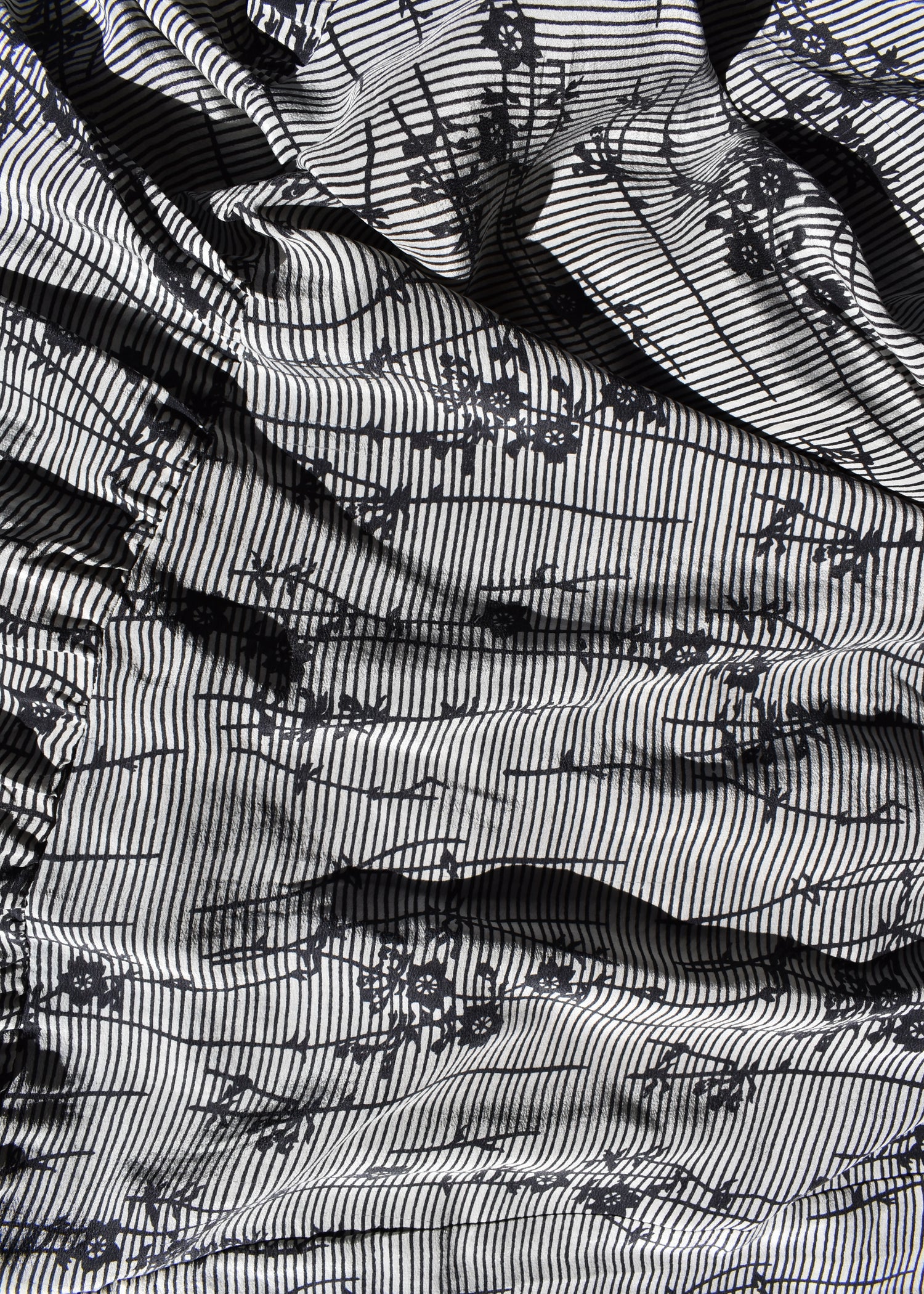 Eustoma Silk Crepe Swing Maxi Dress ~ Niagara L