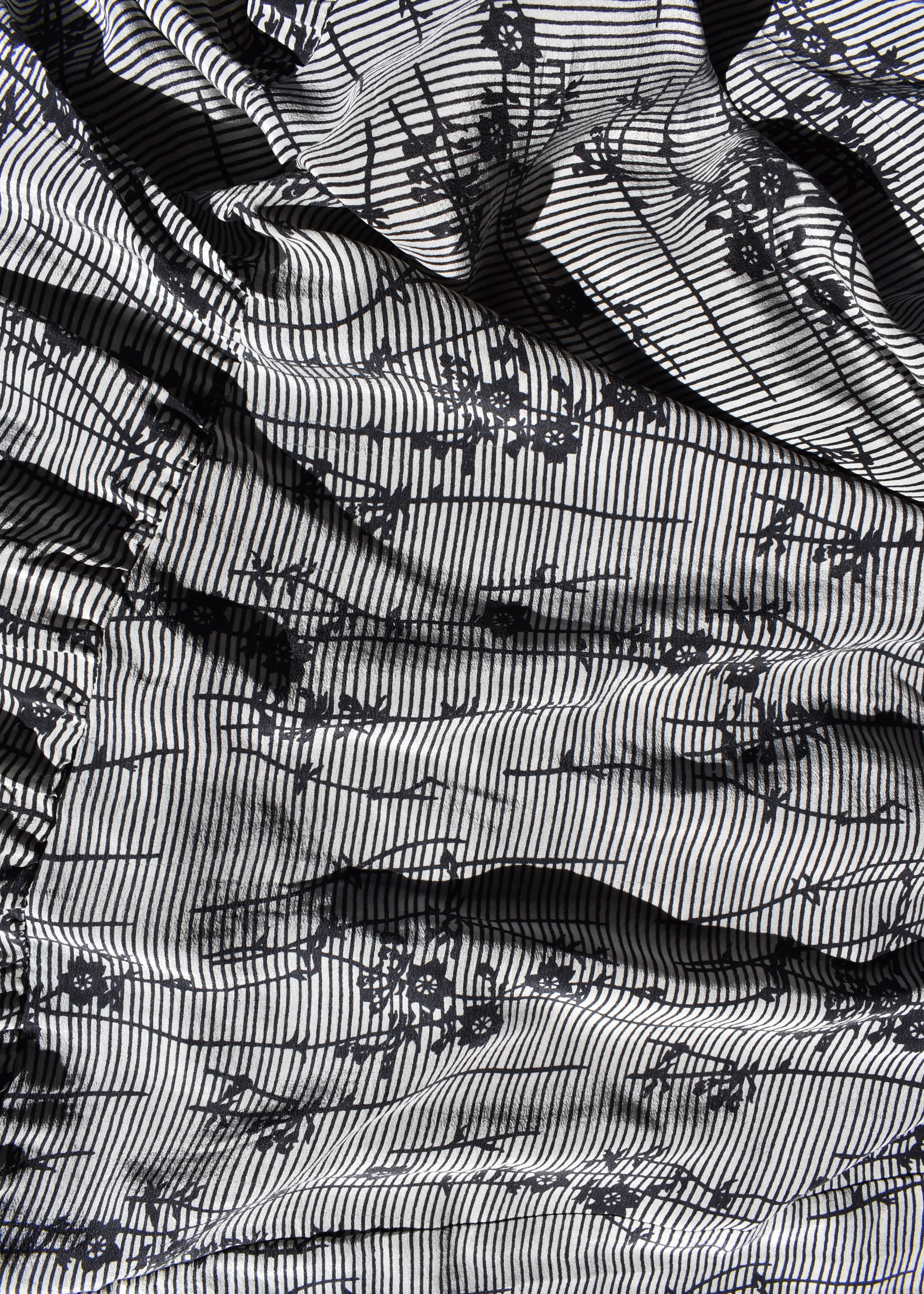 Eustoma Silk Crepe Swing Maxi Dress ~ Niagara L