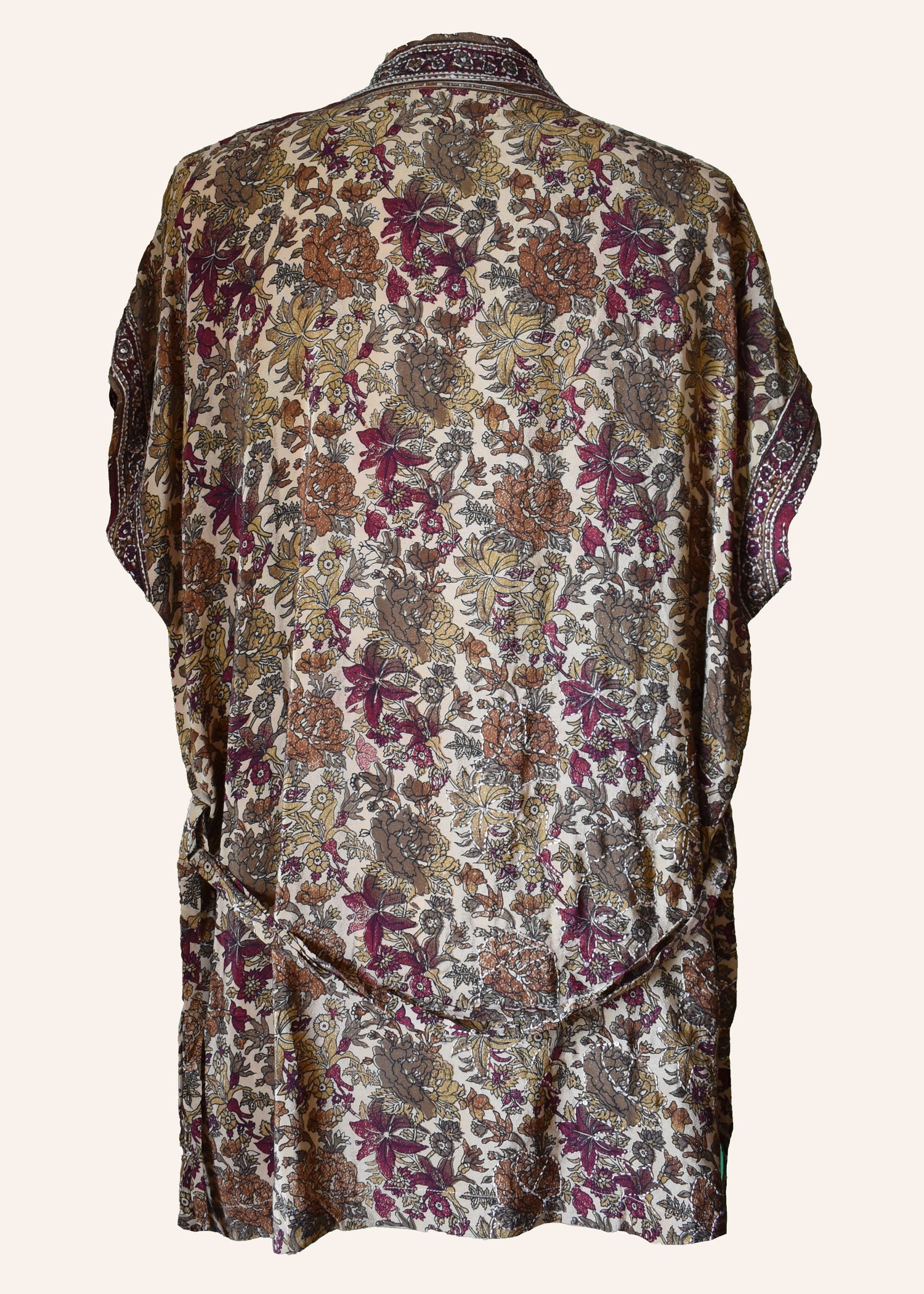 Pilea Silk Crepe Wrap Kimono Top ~ Windsor L/XL