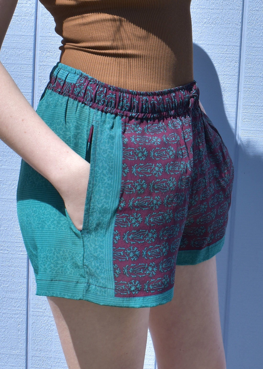 Fumaria Silk Shorts ~ Vivacious S