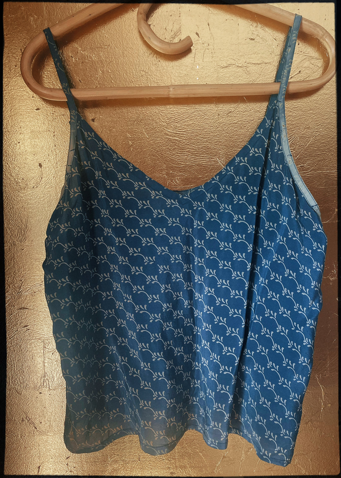 Reseda Silk Crepe Camisole Top ~ Peony XL
