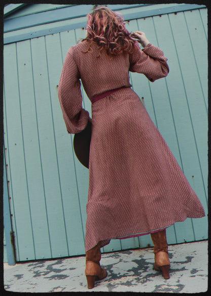 Caladium Silk Wrap Dress ~ Deco XS