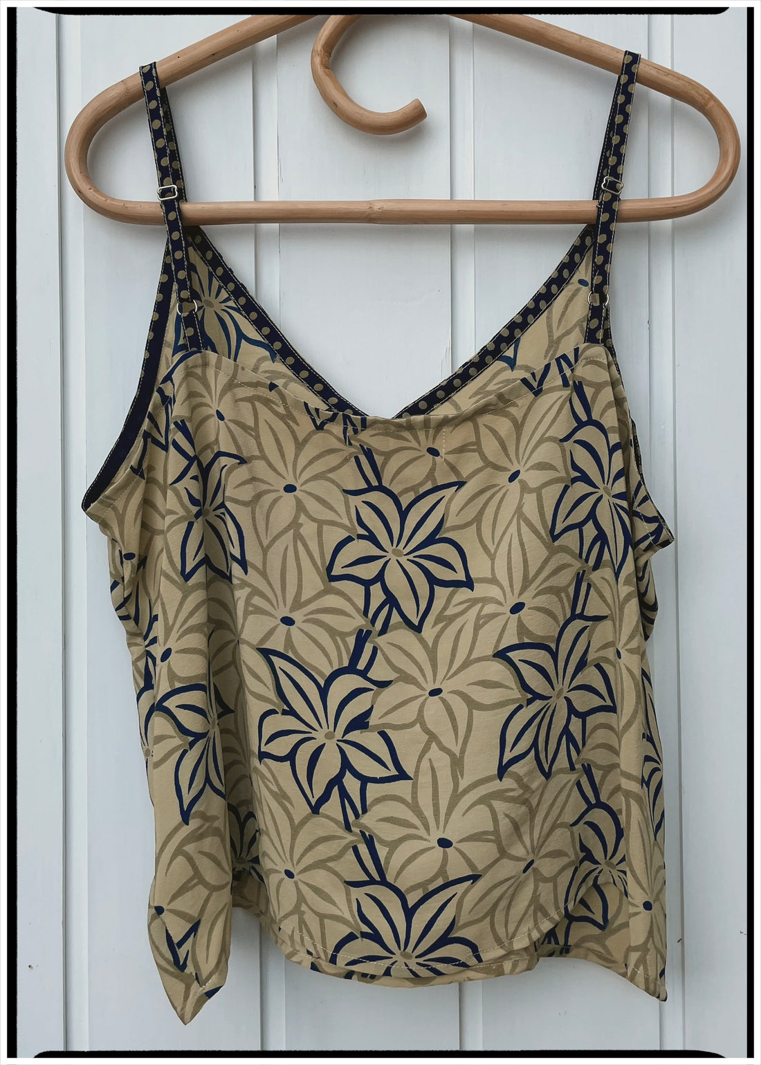 Reseda Silk Crepe Camisole Top ~ Tawny XL