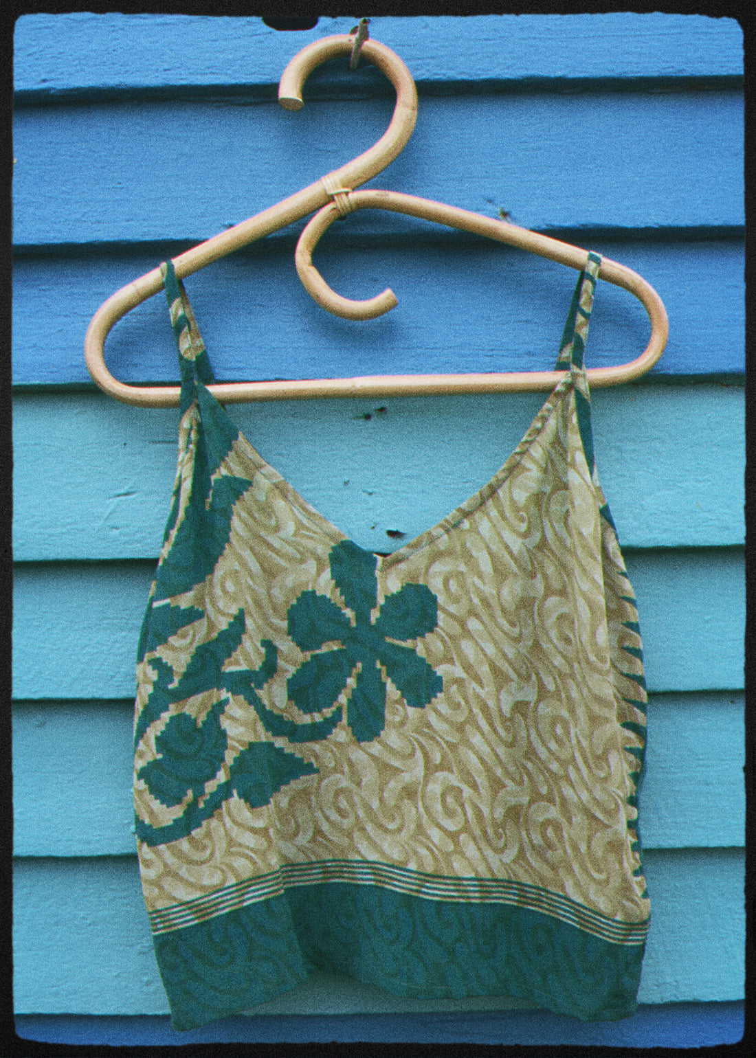 Reseda Silk Crepe Camisole Top ~ Emerald S