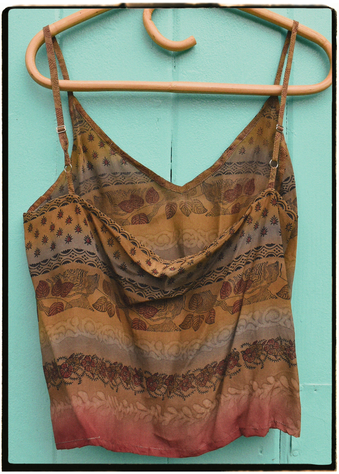 Reseda Silk Crepe Camisole Top ~ Watermark L