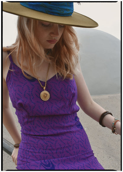 Rumex Silk Slip Dress ~  Iris XS &amp; XL