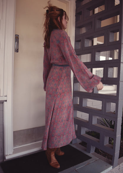 Caladium Silk Wrap Dress ~ Canyon S