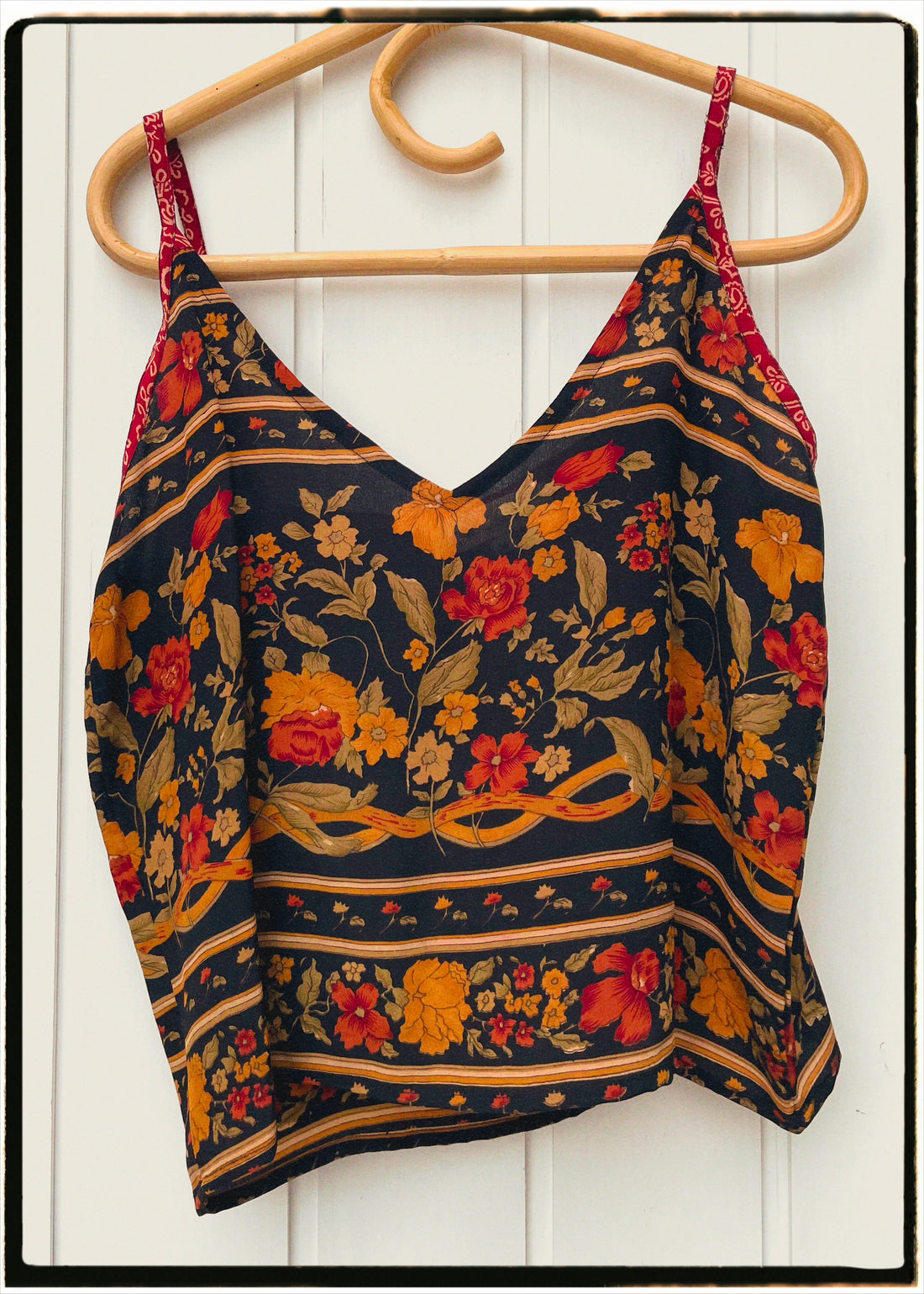 Reseda Silk Crepe Camisole Top ~ Autumn M