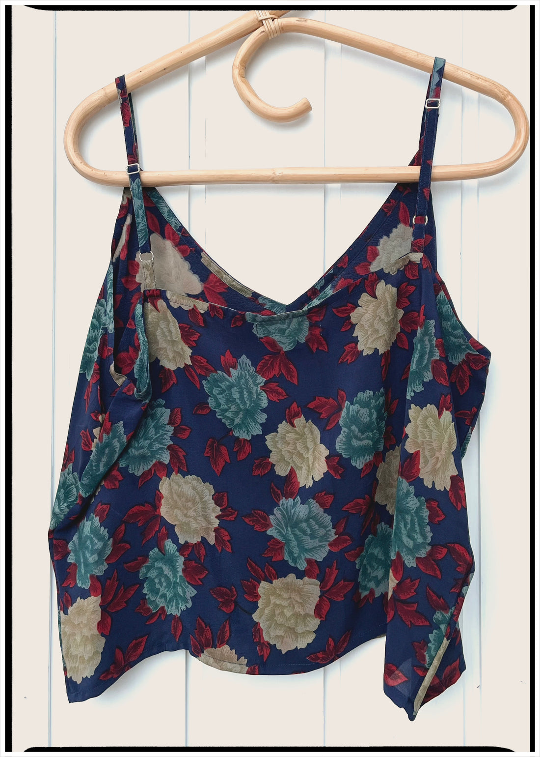 Reseda Silk Crepe Camisole Top ~ Peony XL