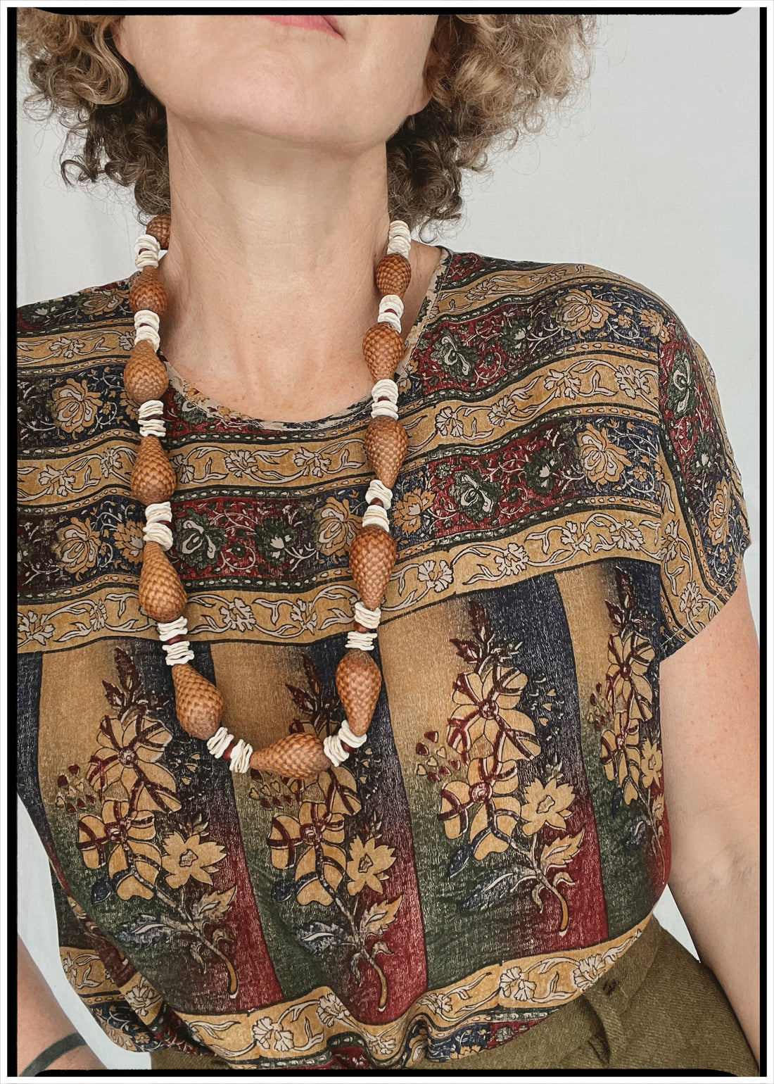 Viola Silk Crepe T-Shirt ~ Leather M