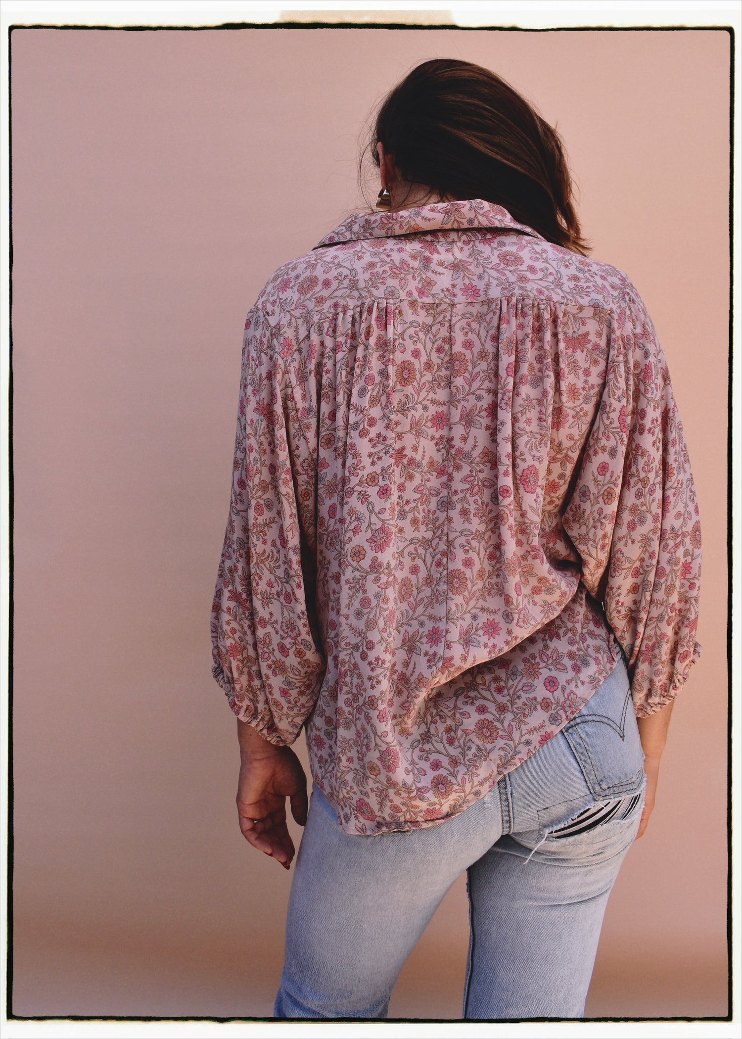 Cleome Silk Crepe Shirt ~ Scallop  XS &amp; M