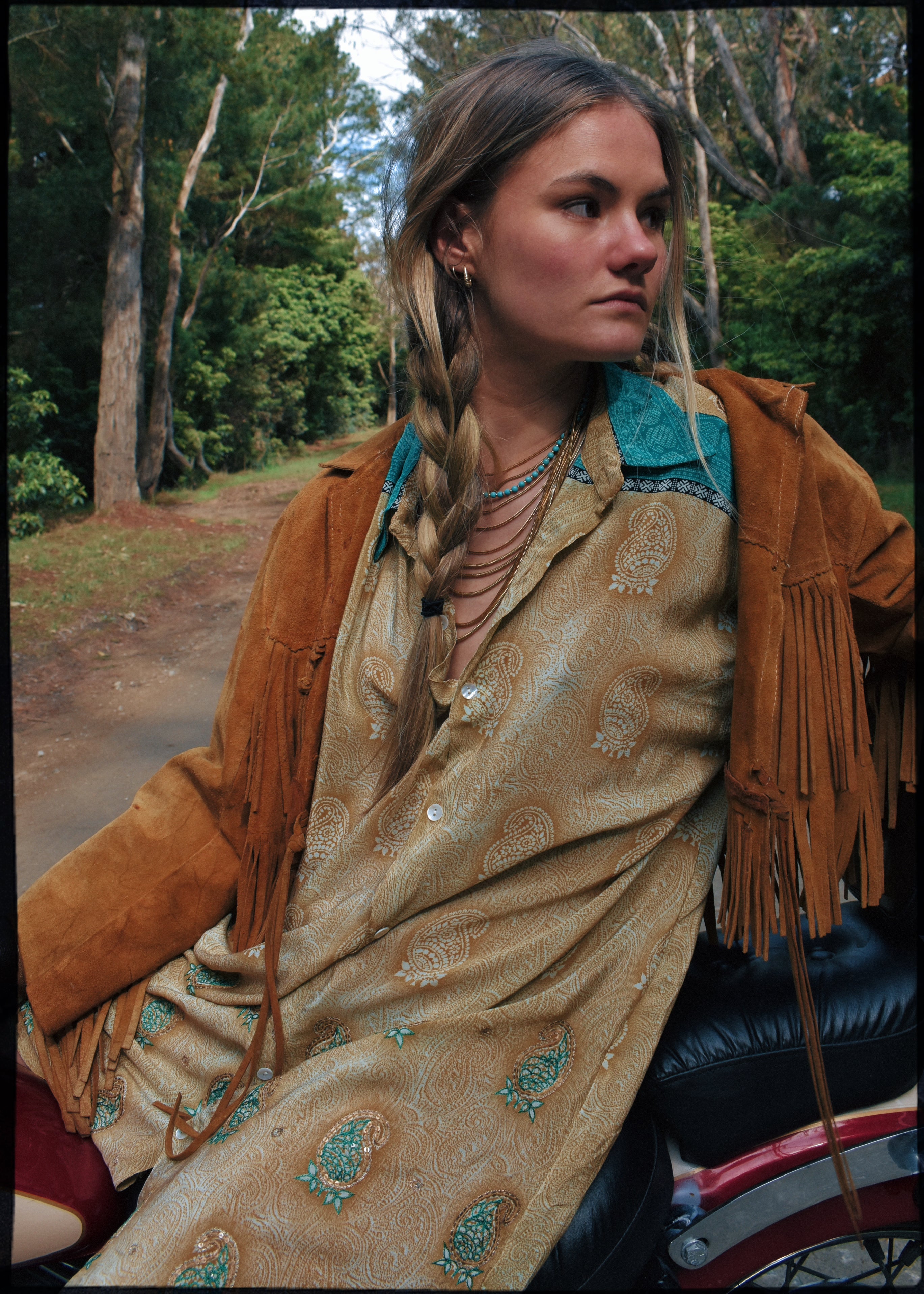 Astralagus Silk Crepe Oversized Shirt ~ Overland