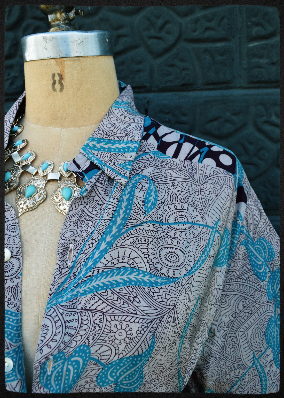 Astralagus Silk Crepe Oversized Shirt ~ Cinder