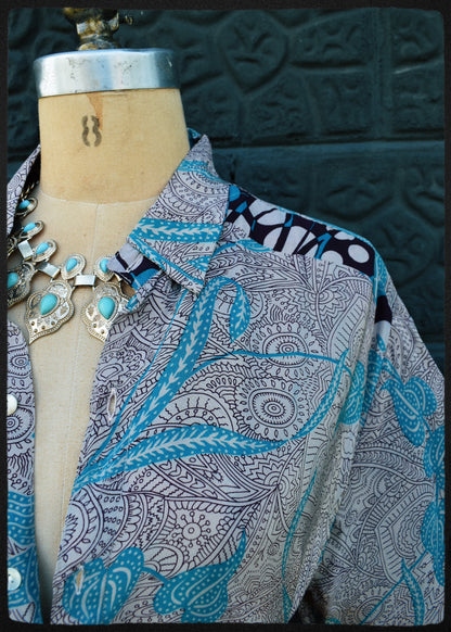 Astralagus Silk Crepe Oversized Shirt ~ Cinder