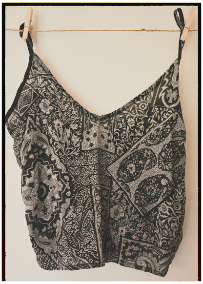 Reseda Silk Crepe Camisole Top ~ Salute M