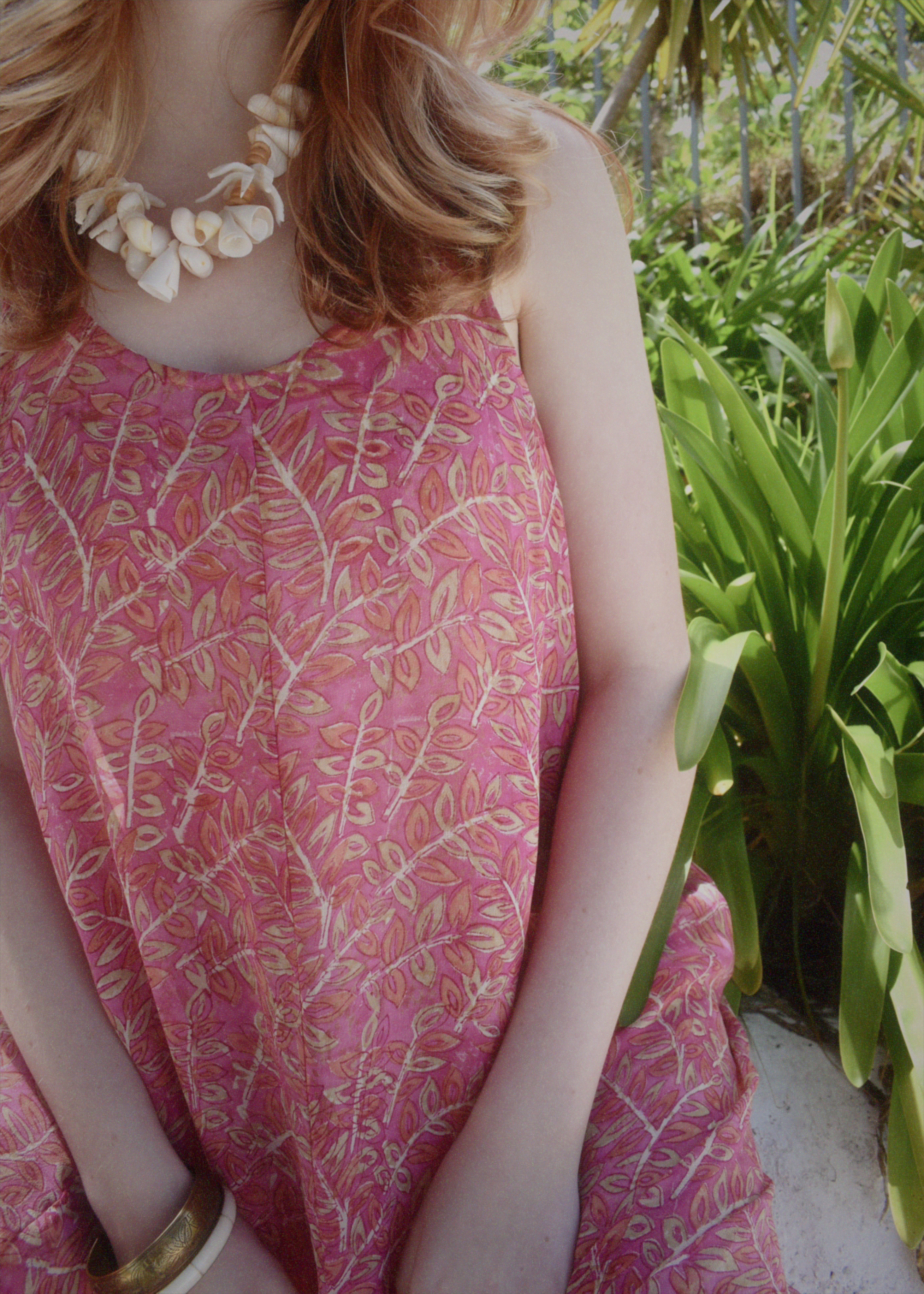 Eustoma Silk Crepe Swing Maxi Dress ~ Camelia M