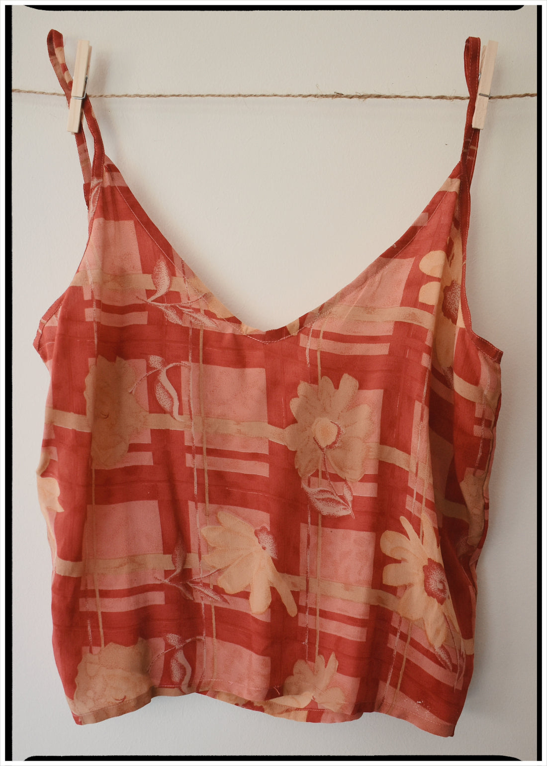 Reseda Silk Crepe Camisole Top ~ Oriole M