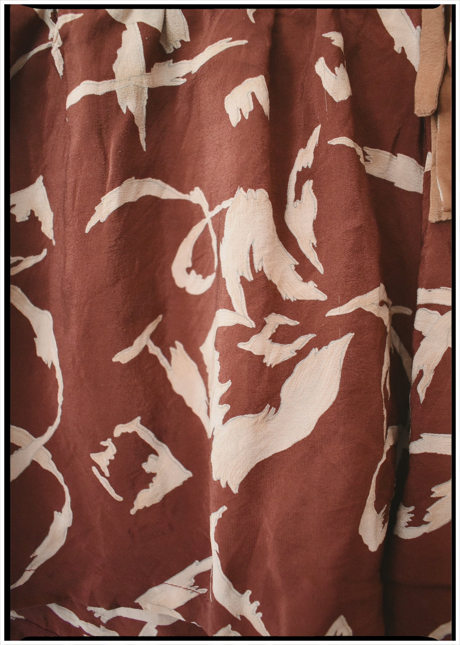 Fumaria Silk Shorts ~ Auburn S