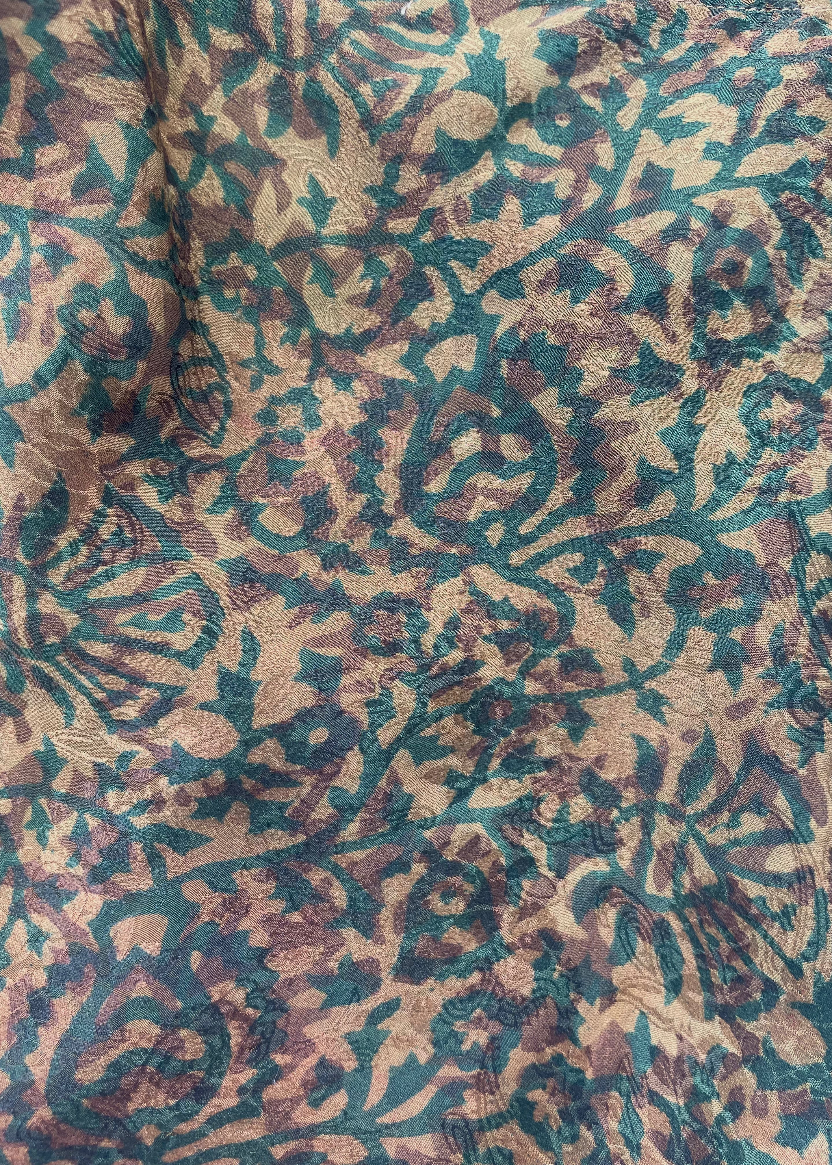 Reseda Silk Crepe Camisole Top ~ Jungle XL
