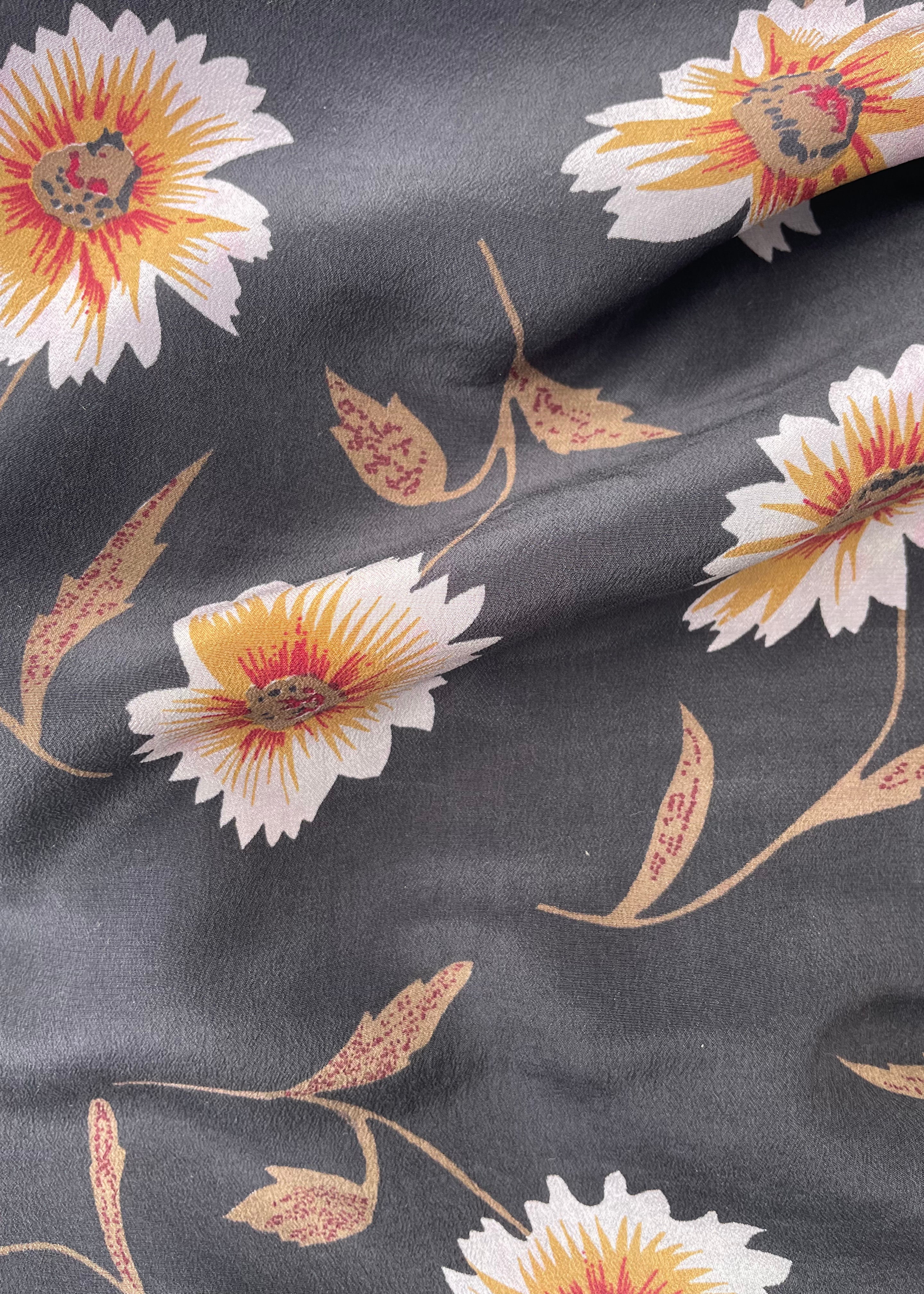 Reseda Silk Crepe Camisole Top ~ Sunflower M