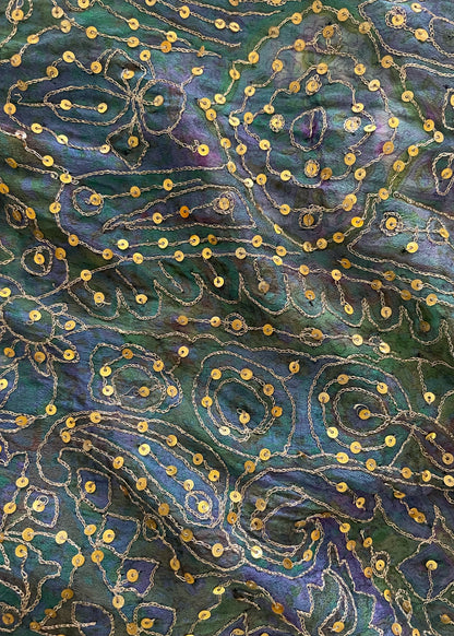 Reseda Silk Crepe Camisole Top ~ Fern XS