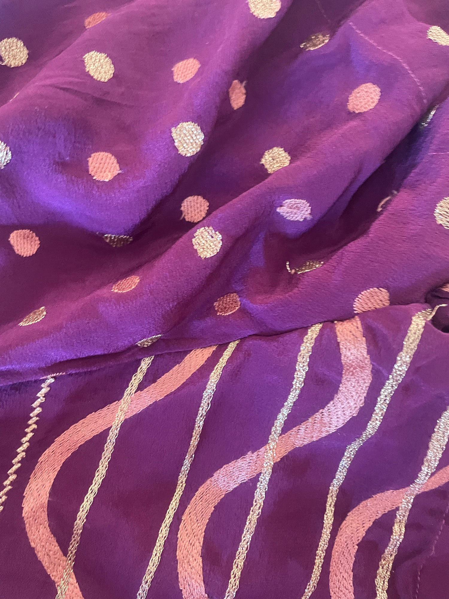 Fumaria Silk Shorts ~  Golden Plum XS