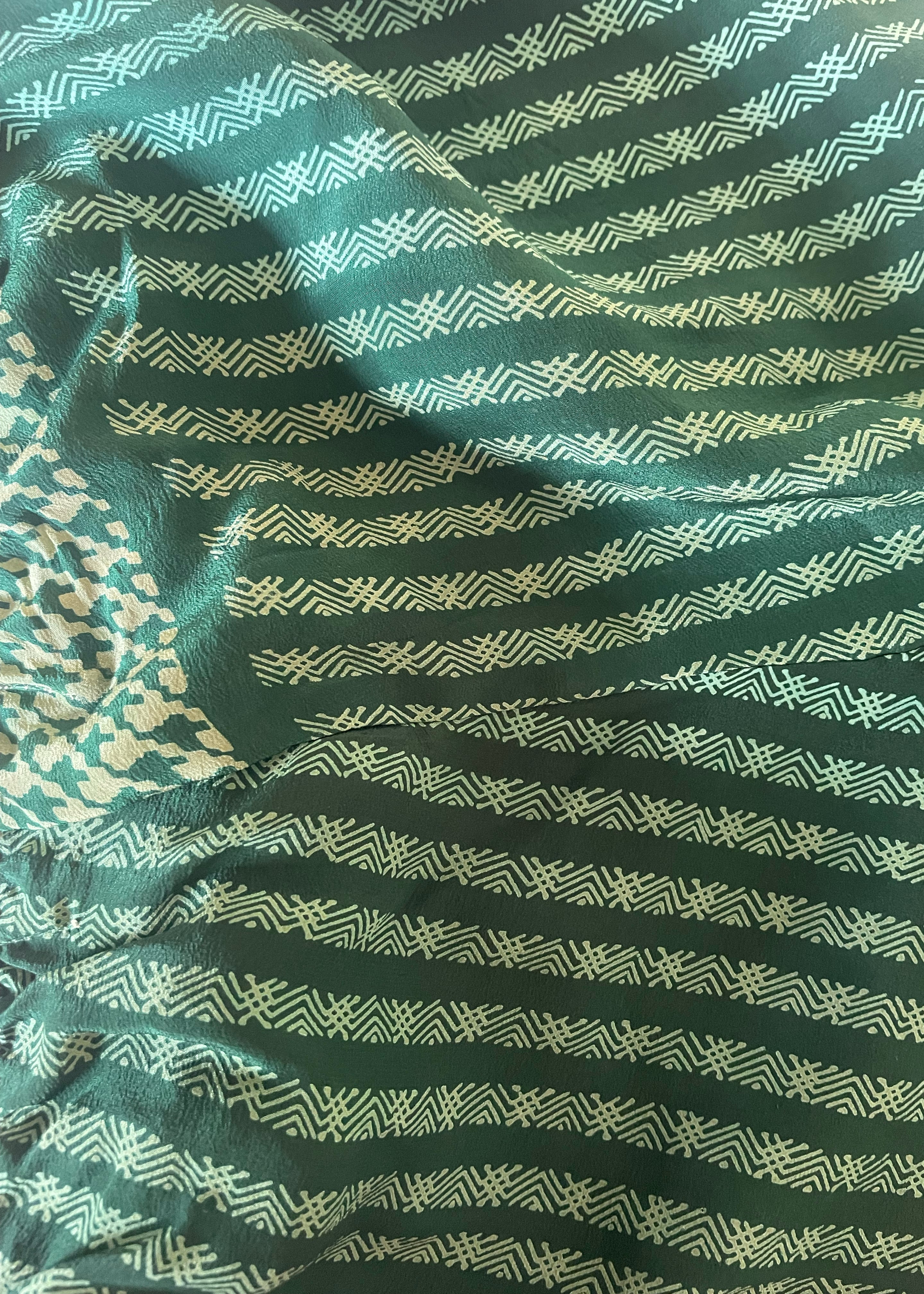 Fumaria Silk Shorts ~ Forest XS