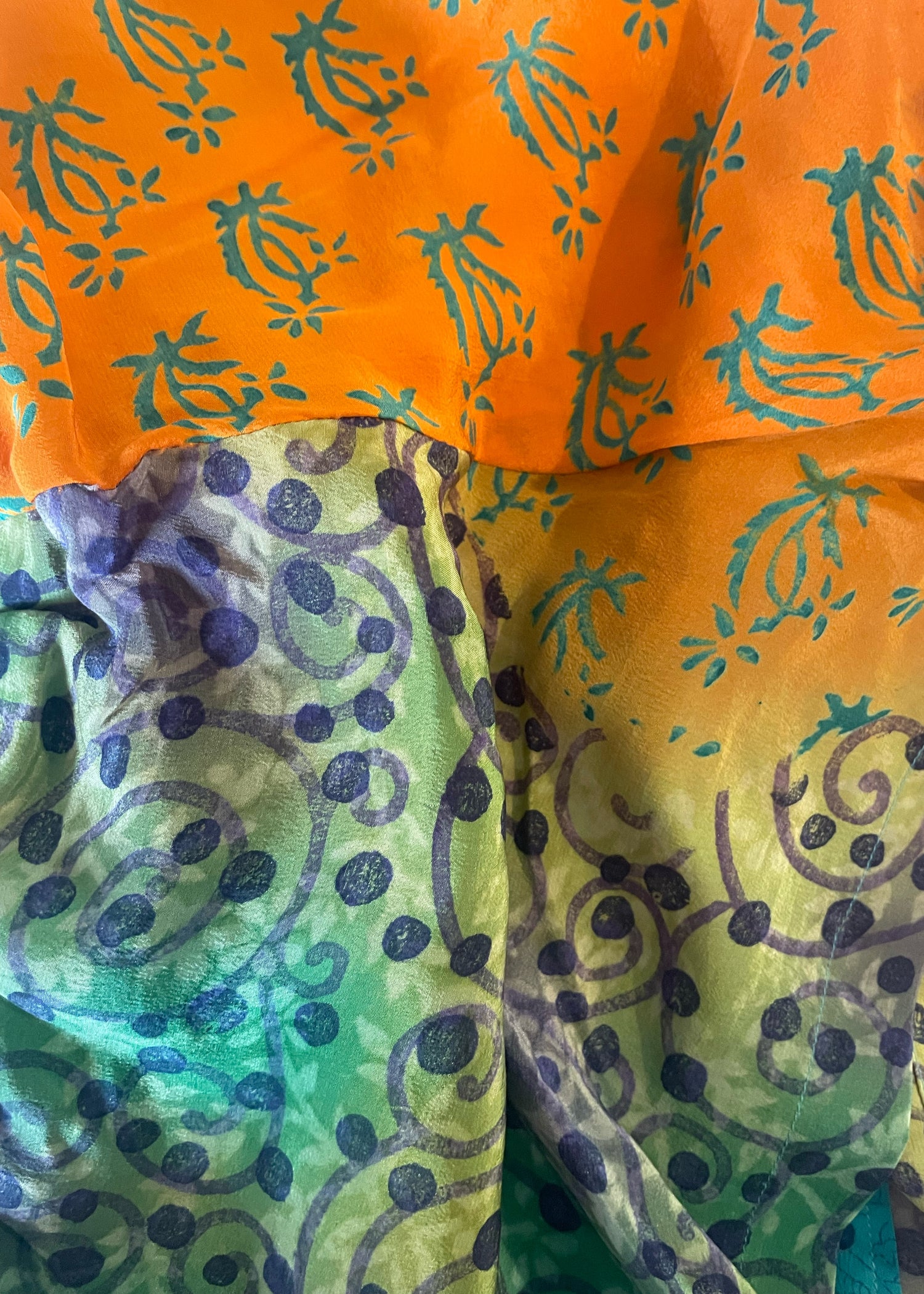 Fumaria Silk Shorts ~ Mandarin XS