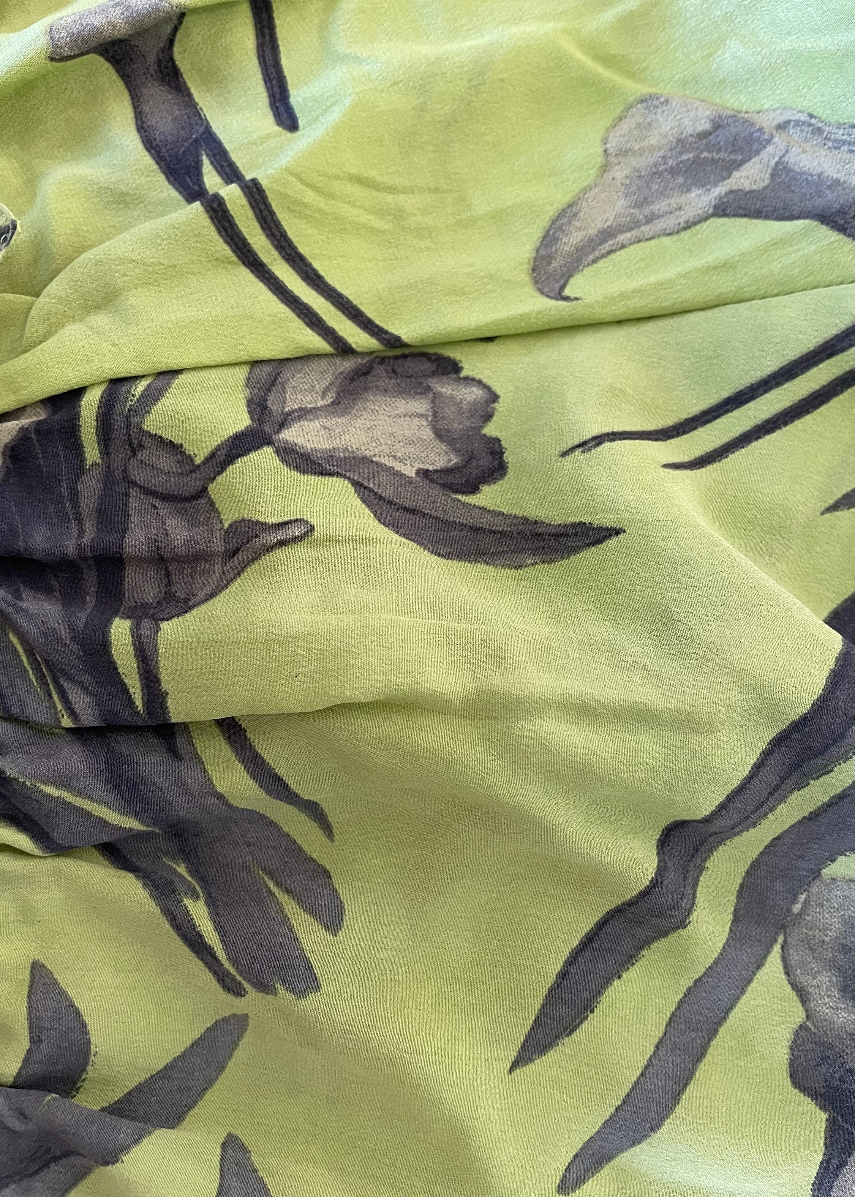 Fumaria Silk Shorts ~ Gleam S