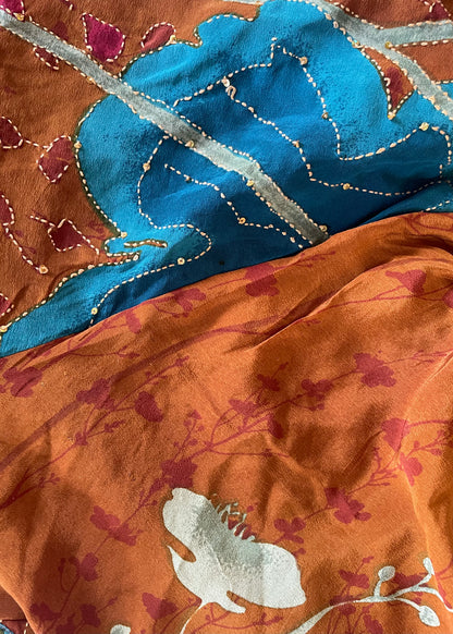 Fumaria Silk Shorts ~ Adobe L