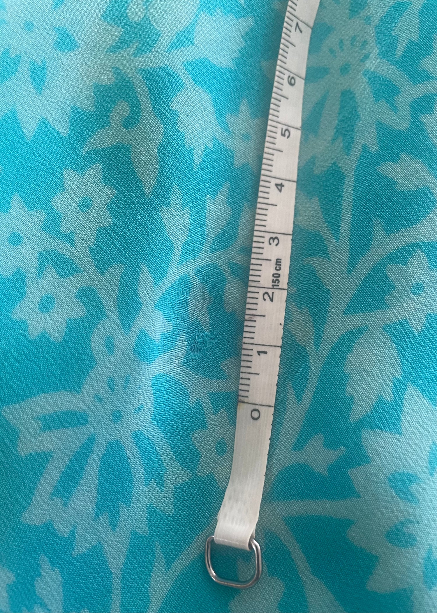 Eustoma Silk Crepe Swing Maxi Dress ~ Curacao XL