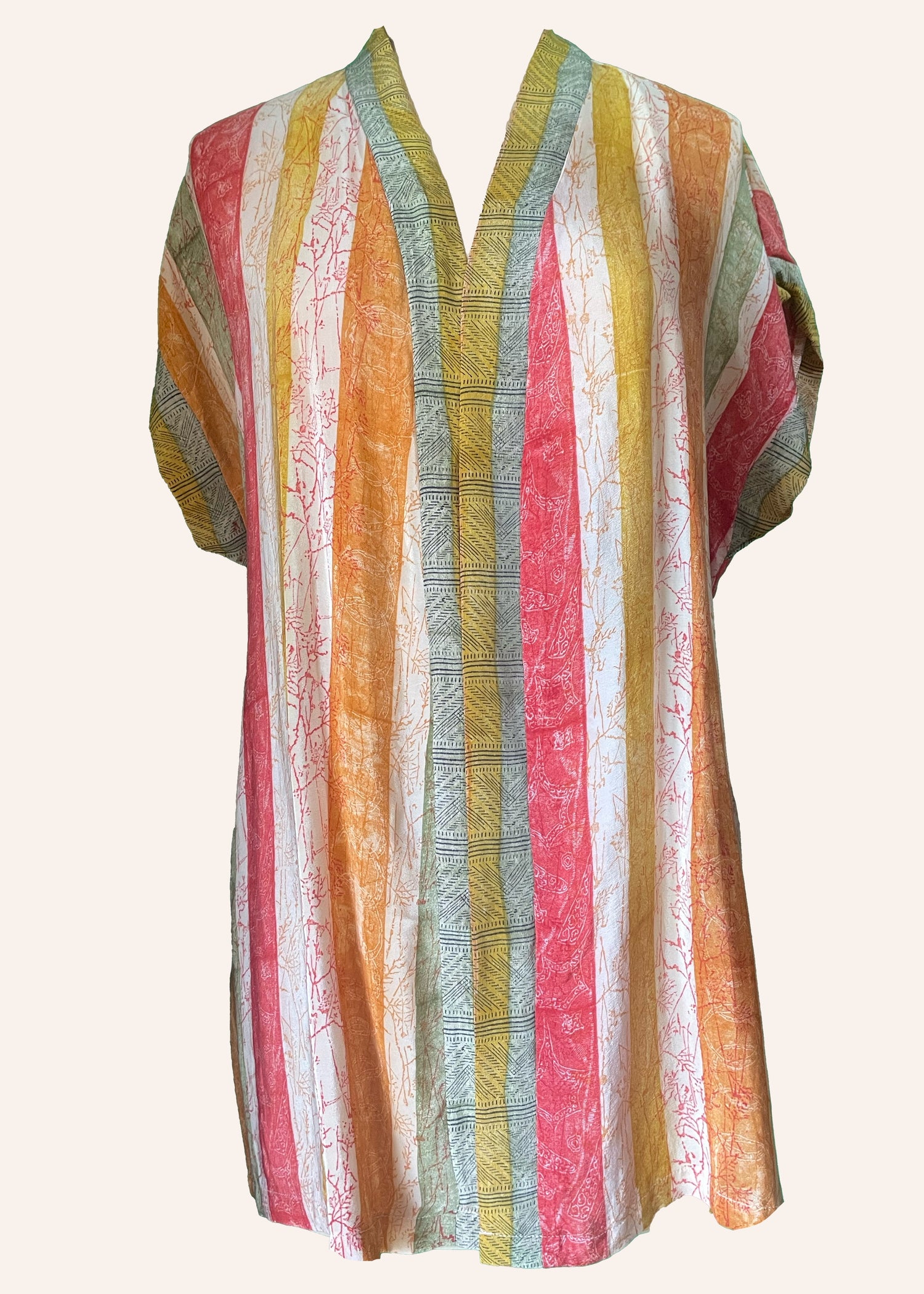 Pilea Silk Crepe Wrap Kimono Top ~ Jamin L/XL