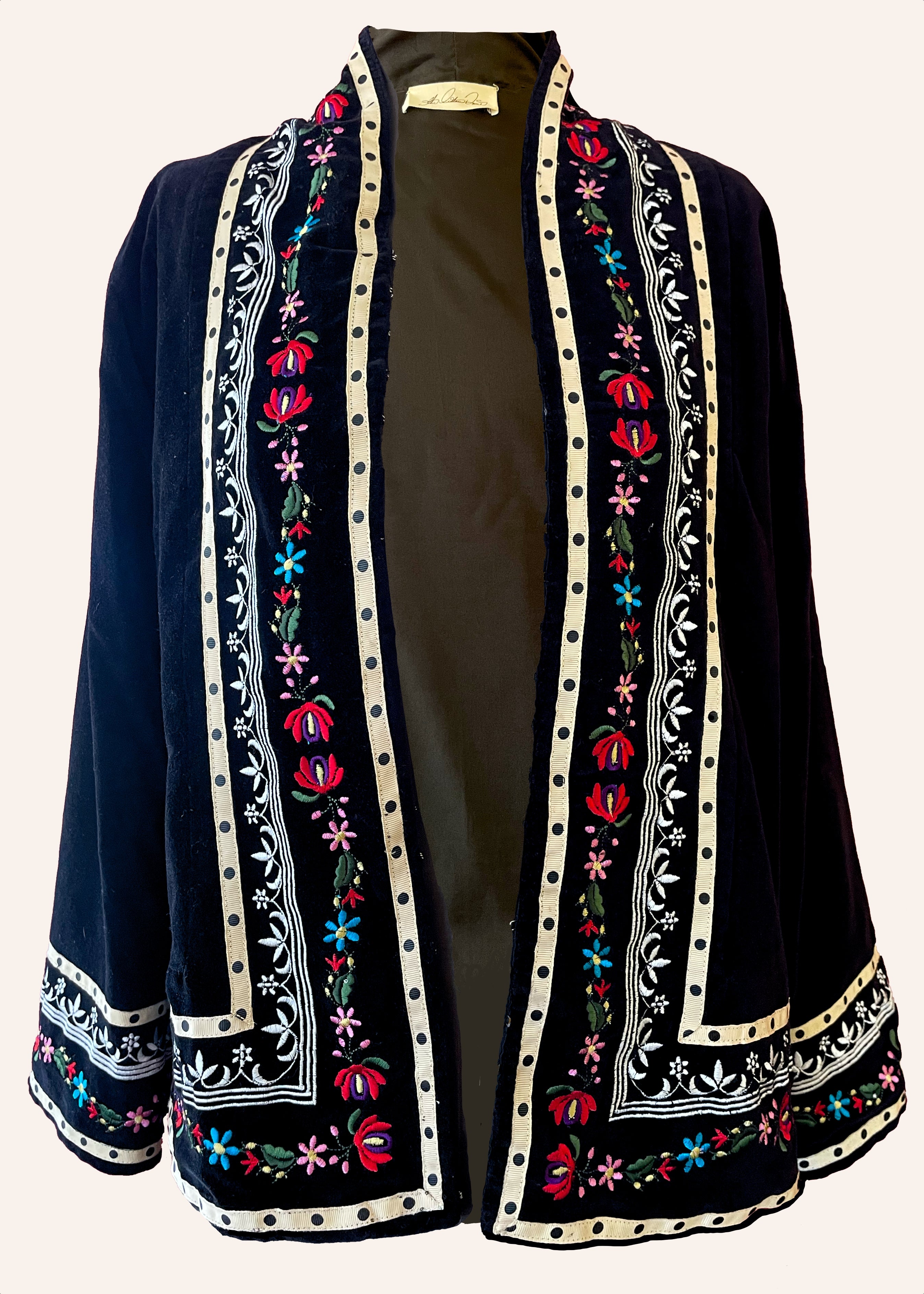 Fraxinus Embroidered Velvet Jacket