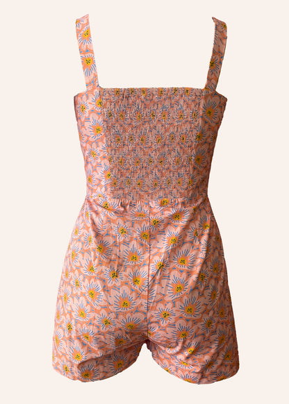 Eucharis Cotton Button-up Playsuit