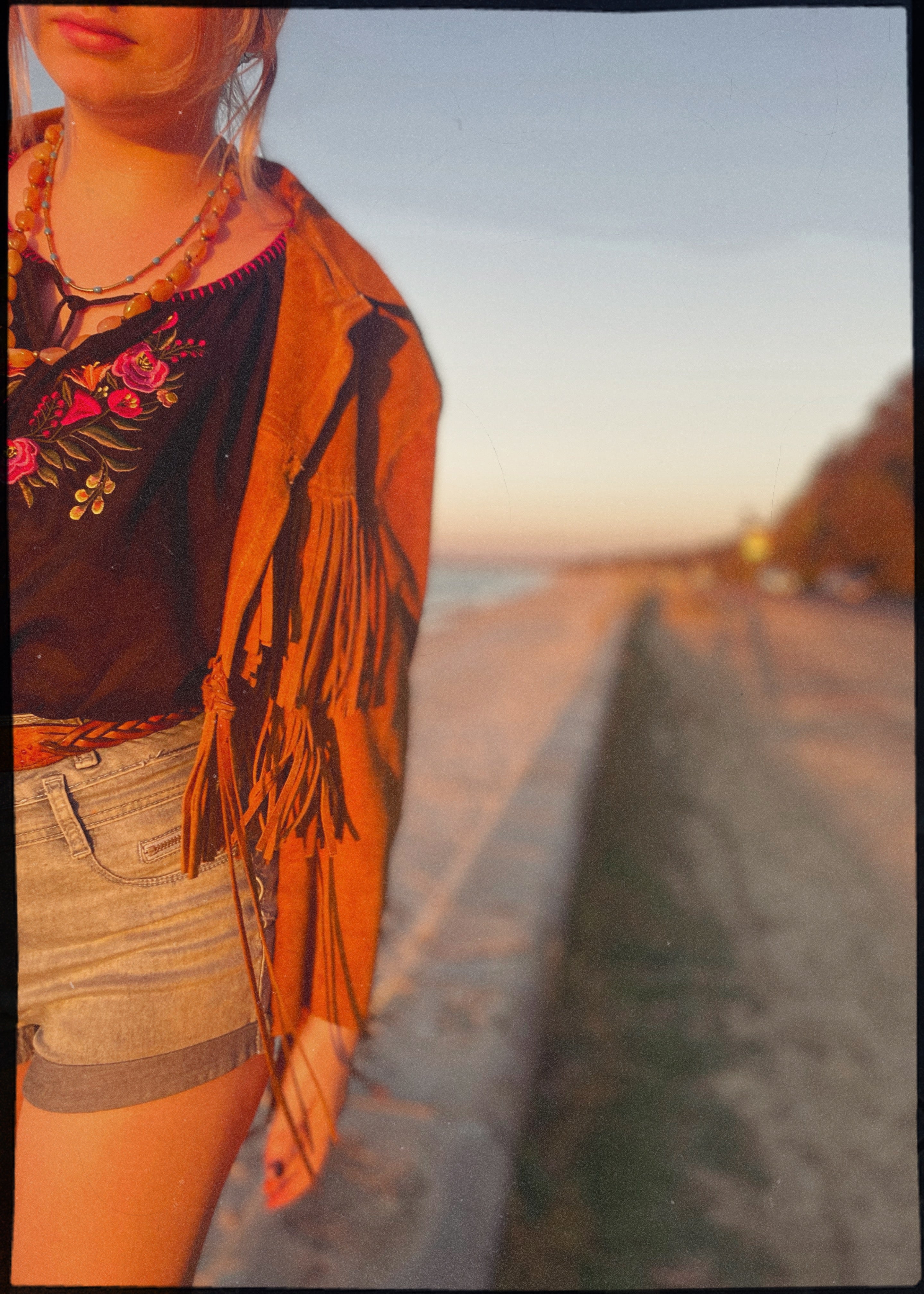 Potentilla Embroidered Cotton Peasant Top