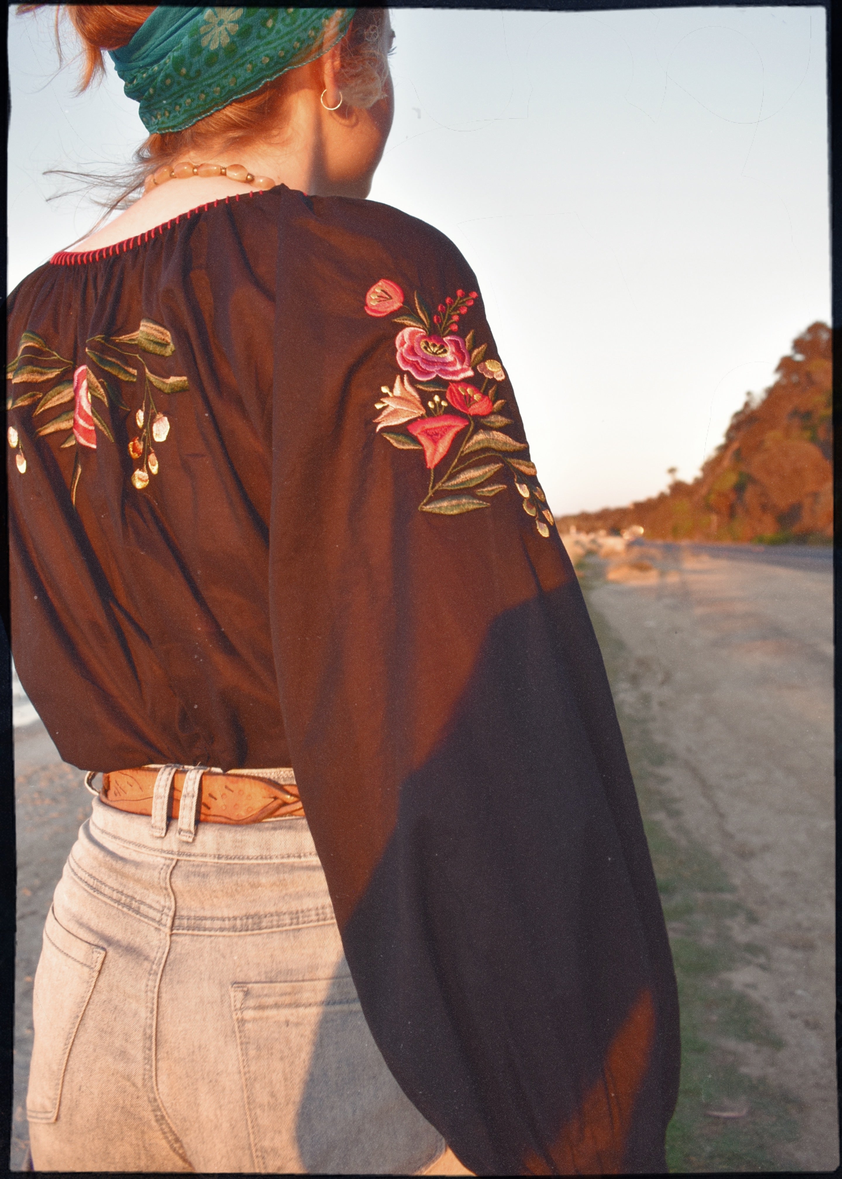 Phool Adini cotton muslin satin trim embroidered peasant blouse top shirt tassels beaded folk  vintage bohemian hippy  boho chic chasing Unicorns Spell and the gypsy The Outlaw Dame