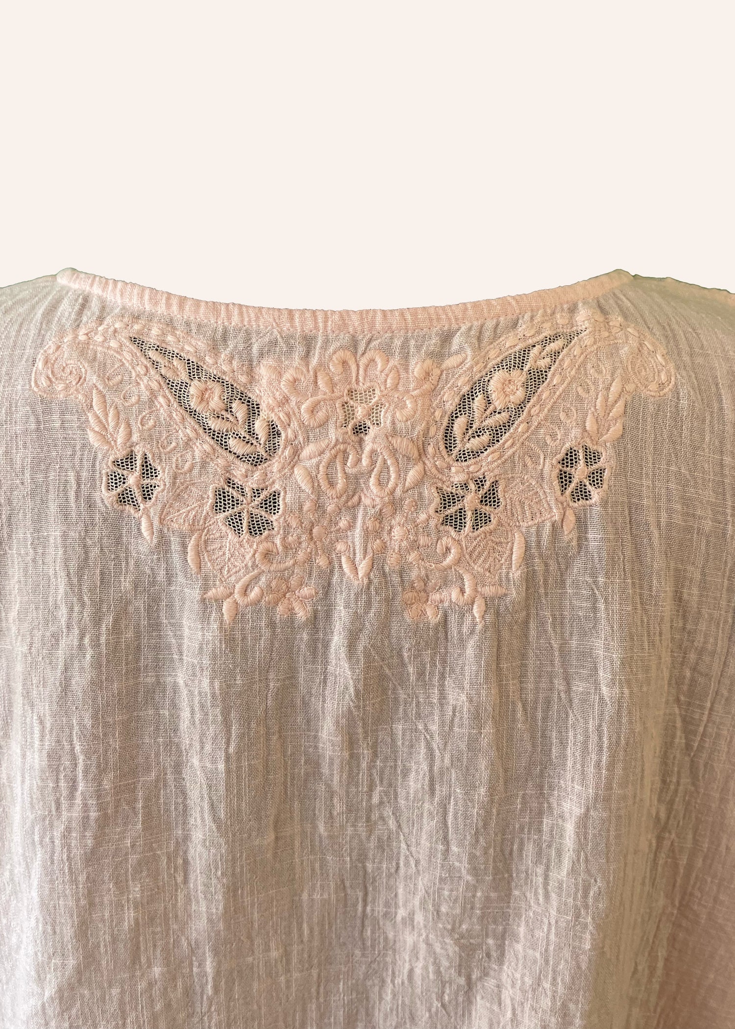 Hybrides Cotton Cut-Work Shirt