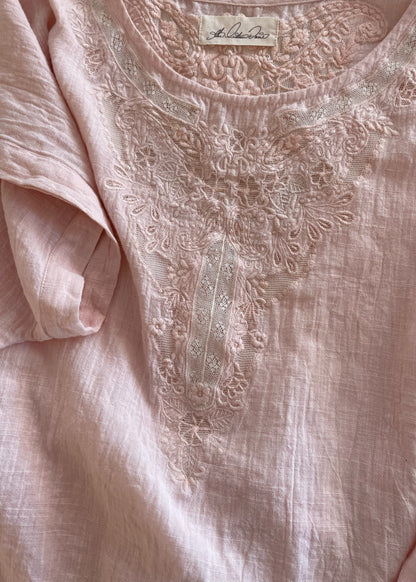 Hybrides Cotton Cut-Work Shirt