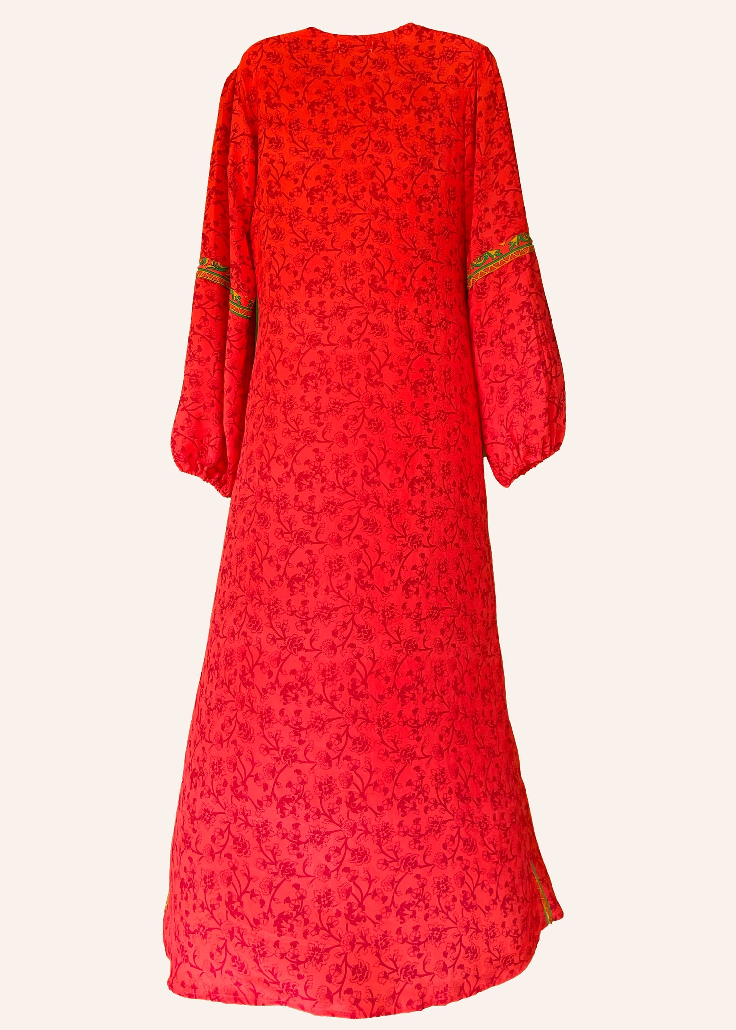 Zea Silk Crepe Kaftan Maxi Dress ~  Ibis S, M &amp; XL